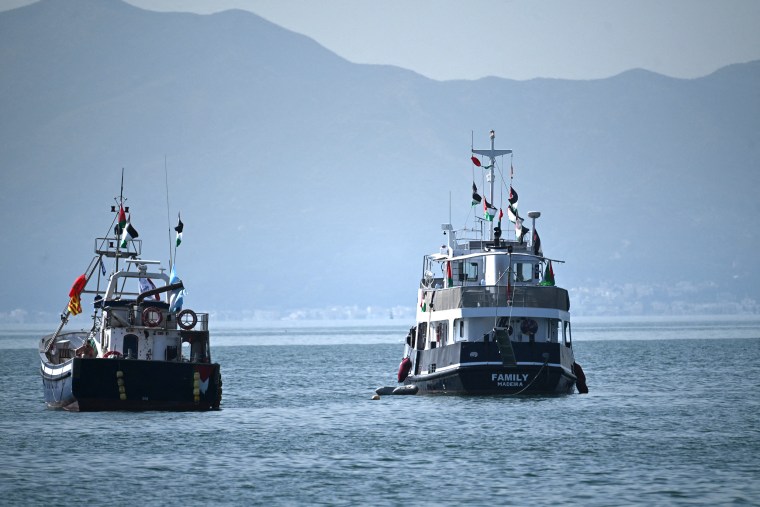 Global Sumud Flotilla ship family gaza israeli conflict