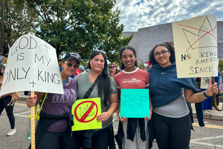 Lydia is second from left and Anita is all the way on the left. the other two girls are Lydia's daughters.