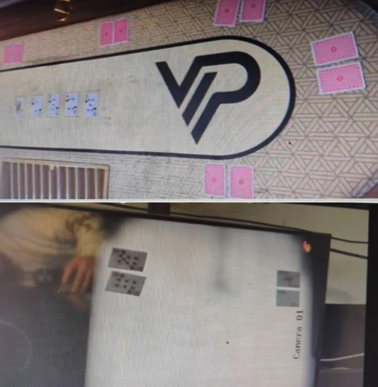 An X-ray poker table in an image from defendant Robert Stroud's iCloud account.