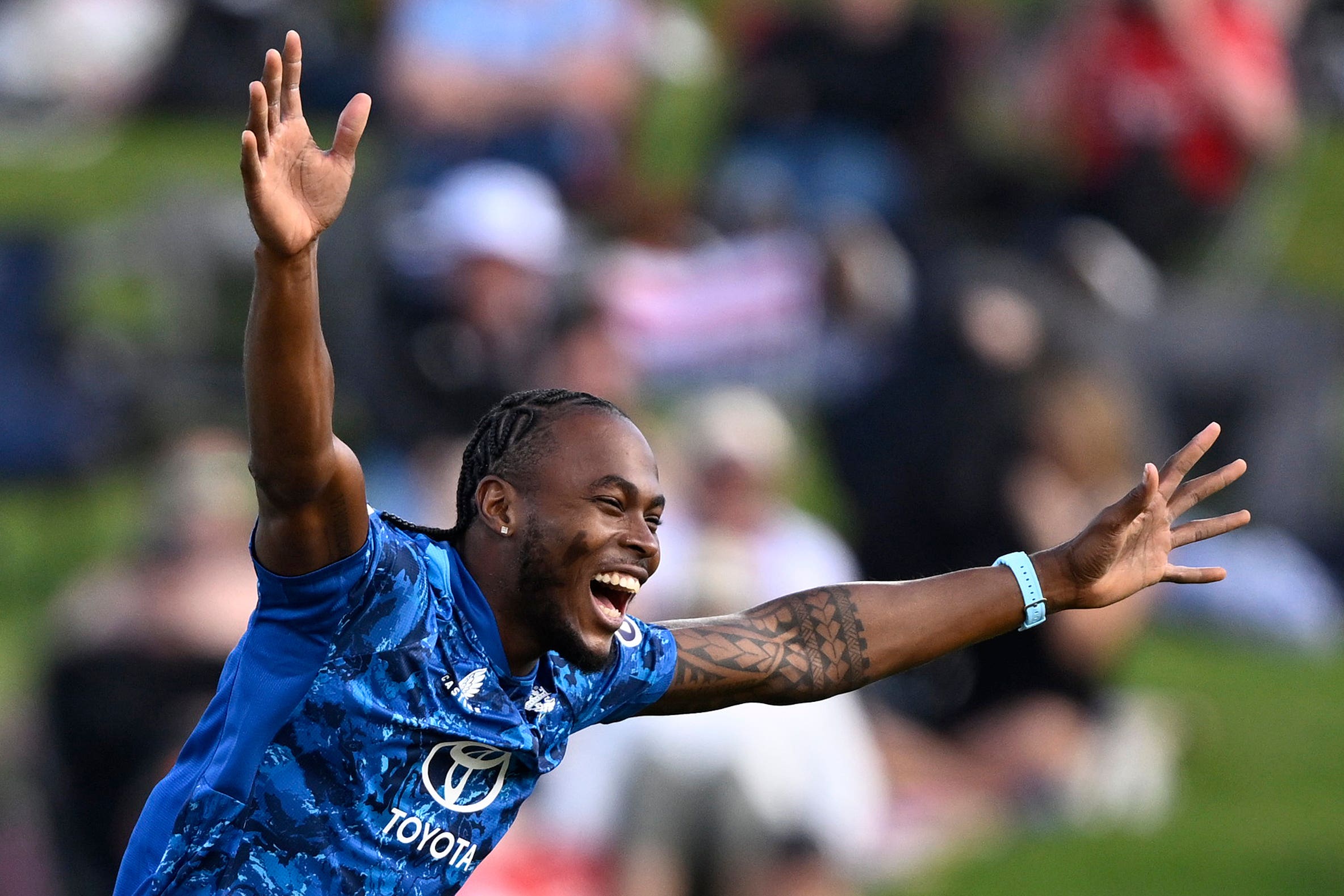 Jofra Archer starred with the ball despite England’s defeat in Hamilton (Andrew Cornaga/Photosport via AP/PA)