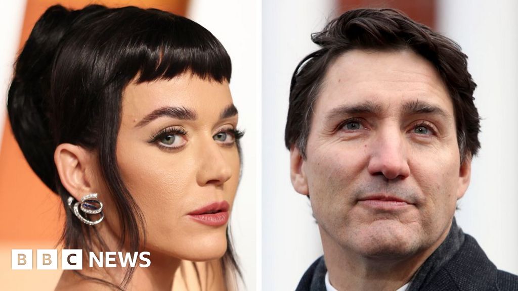 Katy Perry and Justin Trudeau pictured holding hands at Paris event
