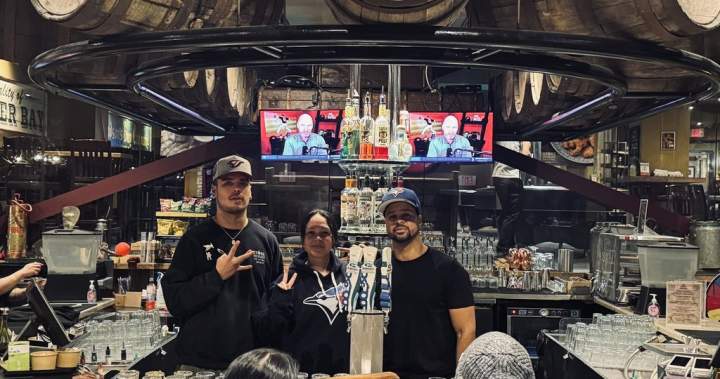 Fans cheer for the Blue Jays, even in Canada’s northernmost city