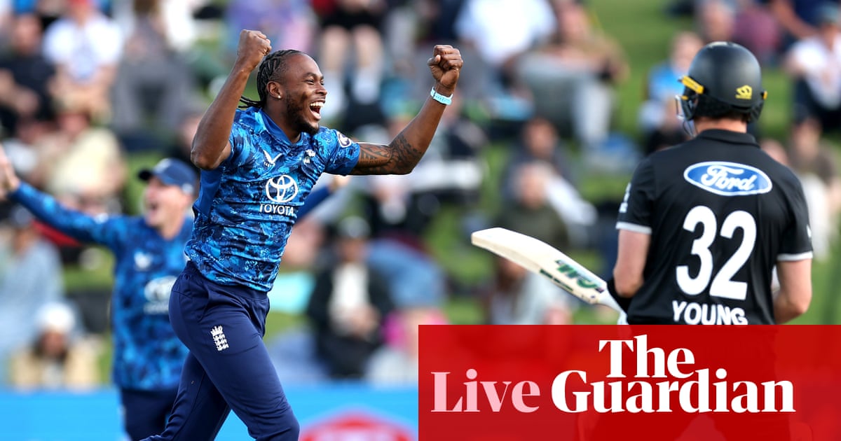 New Zealand v England: second men’s cricket one-day international – live | Cricket
