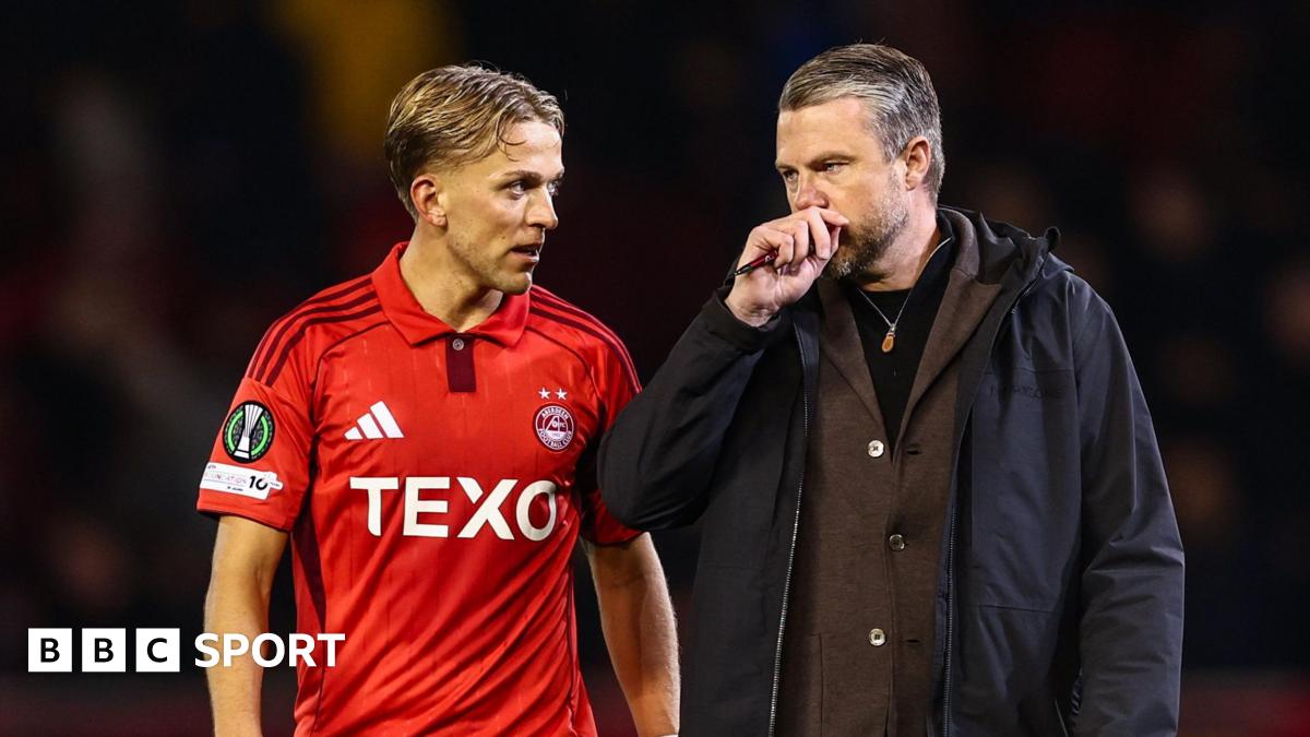 Aberdeen's Jimmy Thelin and Jesper Karlsson
