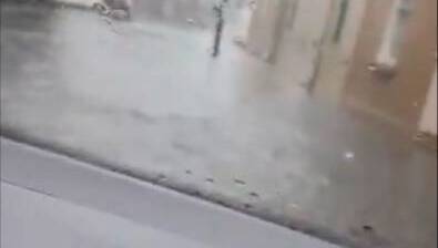 WATCH: Ballina road flooded like a lake as Storm Amy batters Mayo - news