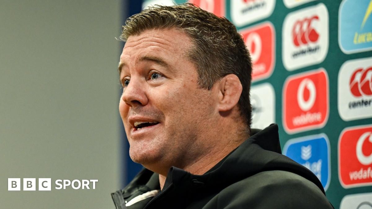 John Fogarty speaks to reporters in Dublin on Monday