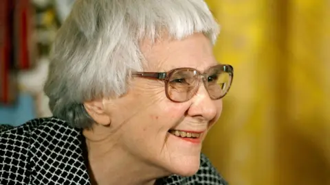 Getty Images Author Harper Lee smiles before receiving the 2007 Presidential Medal of Freedom in the East Room of the White House November 5, 2007 in Washington, DC