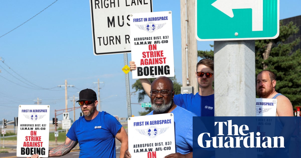 US Boeing workers continue midwest strike after rejecting latest contract offer | US news