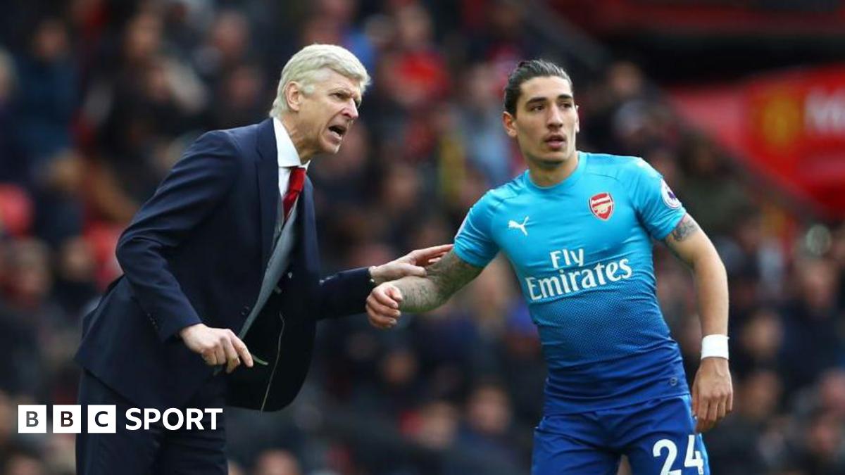 Arsene Wenger and Hector Bellerin