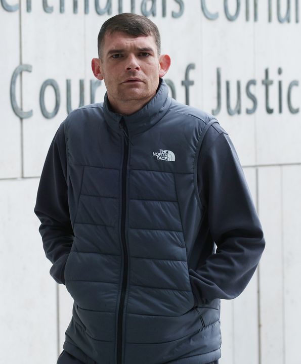 Jason Gumble pictured at the Criminal Courts of Justice (CCJ) on Parkgate Street in Dublin for a court appearance. Pic: IrishPhotoDesk.ie