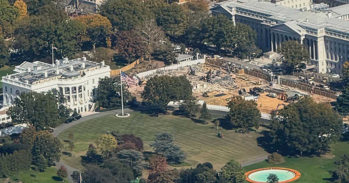 Tourists gawk and recoil at Trump's destruction of the White House East Wing