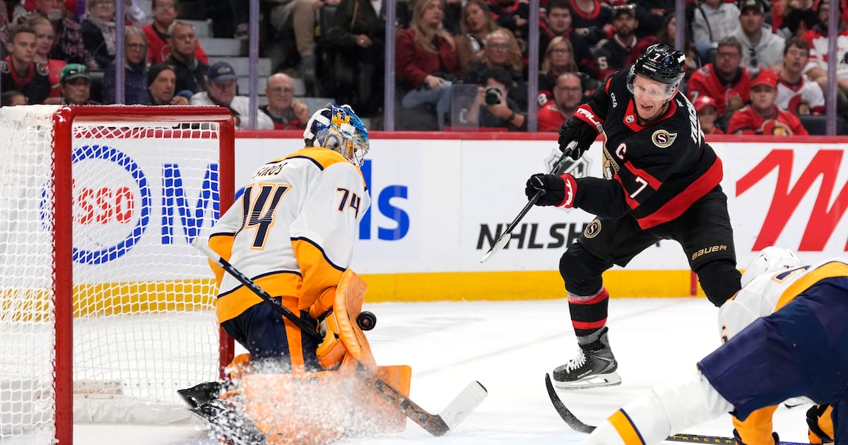 Ottawa Senators’ Brady Tkachuk injured in loss to Nashville Predators