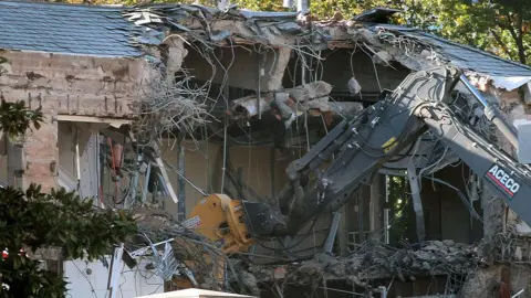 Getty Images Demolition of a section of the East Wing of the White House