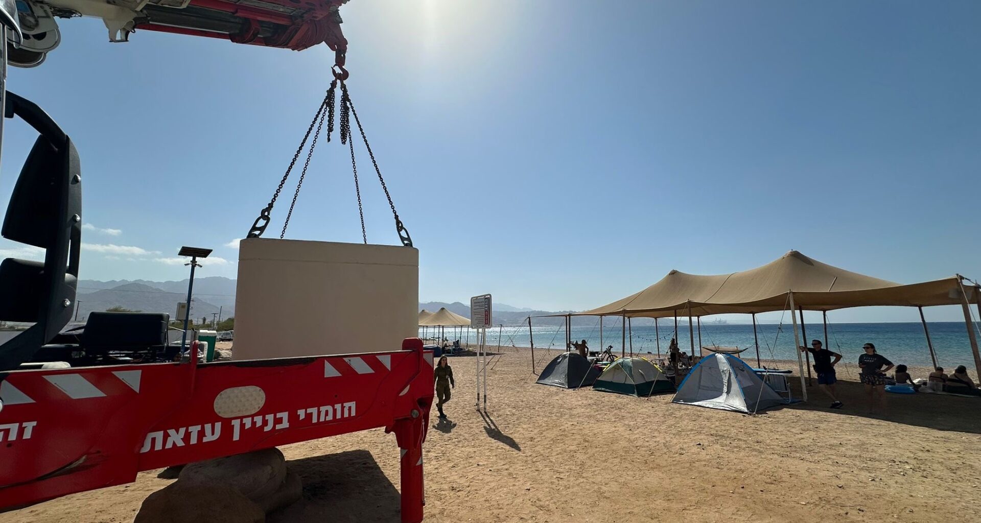 Eilat deploys 10 new public bomb shelters as Houthi drone shot down over resort city - The Times of Israel