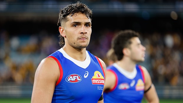 Jamarra Ugle-Hagan of the Bulldogs