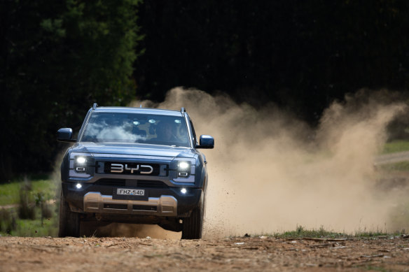 The BYD Shark is the first plug-in hybrid ute on sale in Australia and has become the second most popular EV this year, after the Tesla Y.