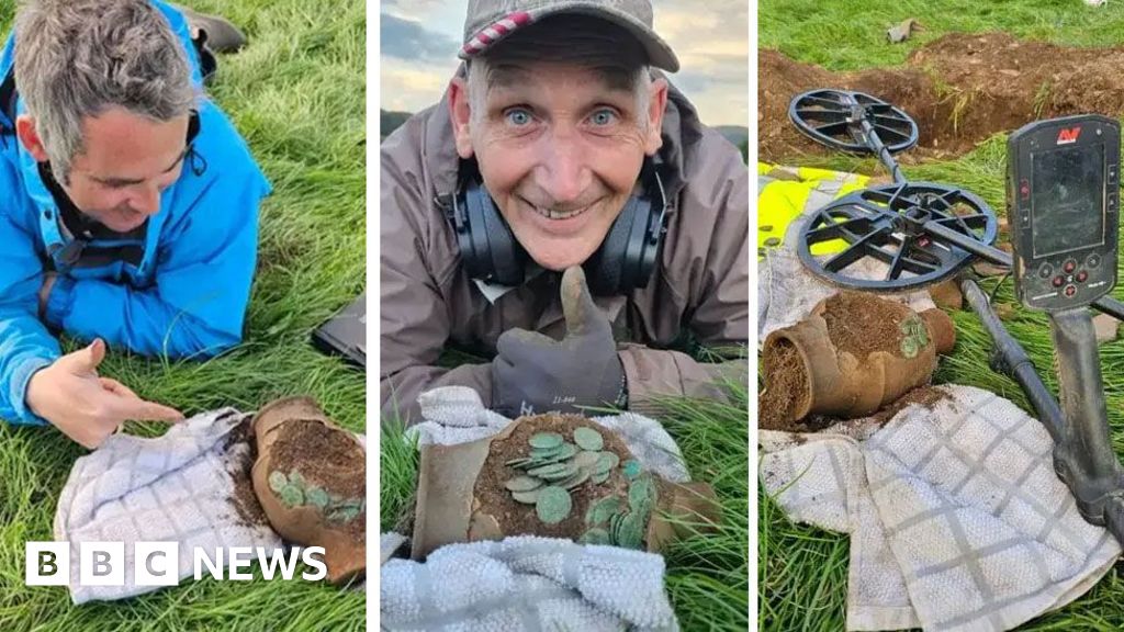 Roman coins found by detectorist could be Wales' biggest find