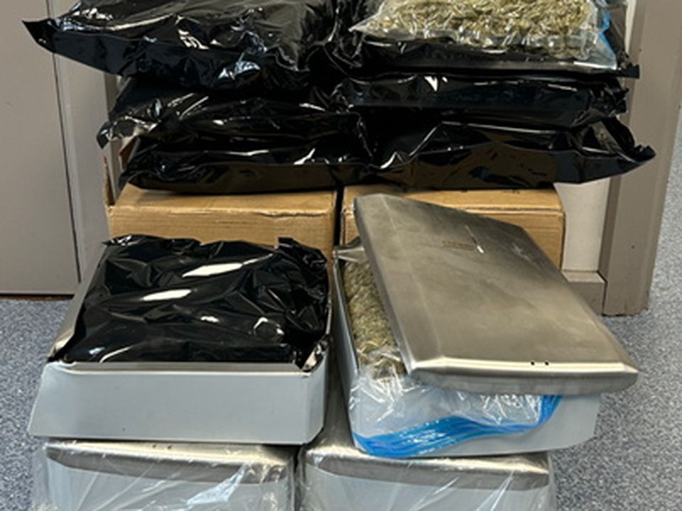 Some of the Wicklow seizure on display