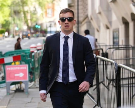 Former parliamentary researcher Christopher Cash arrives at the central criminal court, in London, last year