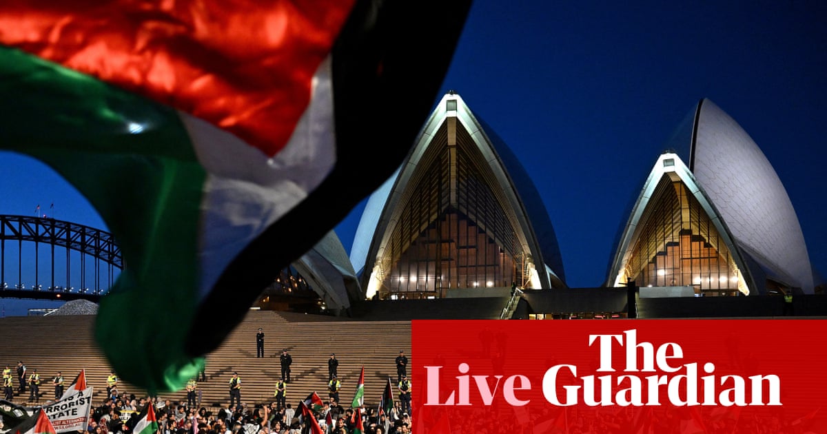Australia politics live: Judges to rule on Opera House Palestine protest; capital gains discount claimed by wealthiest | Australia news