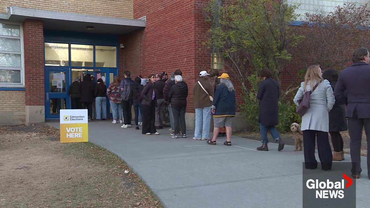Click to play video: 'Slow results and long lines in 2025 Edmonton election'