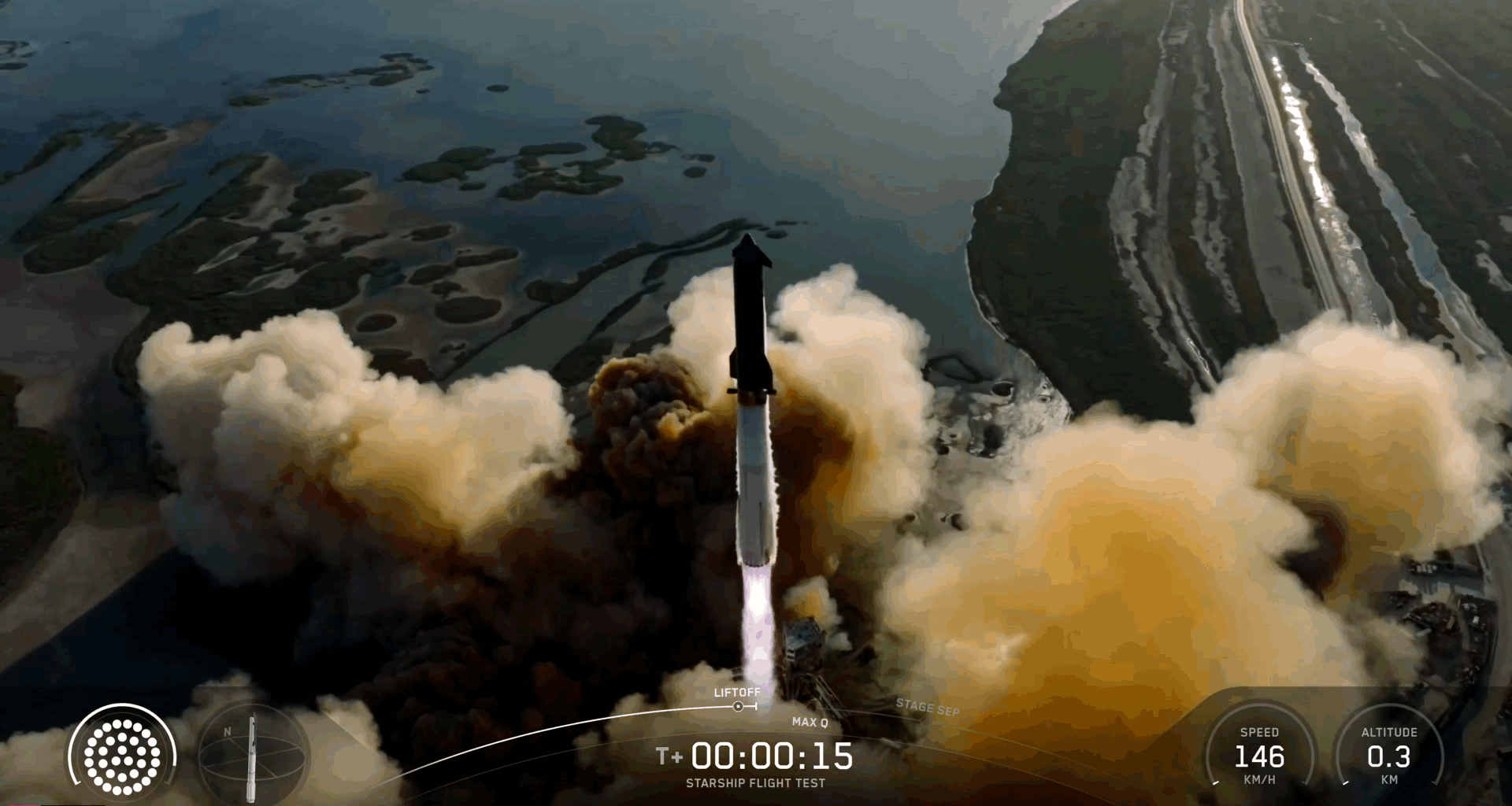 SpaceX launches giant Starship rocket for moon and Mars on 11th test flight (video)