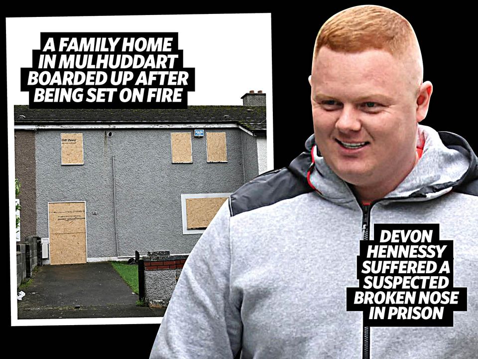 Devon Hennessy and the fire bombed house