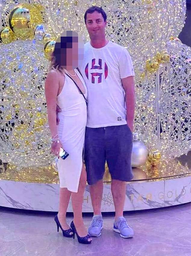 Daniel Robert McJannett (right) was a groomsman at his childhood friend's wedding just two years before the alleged murder