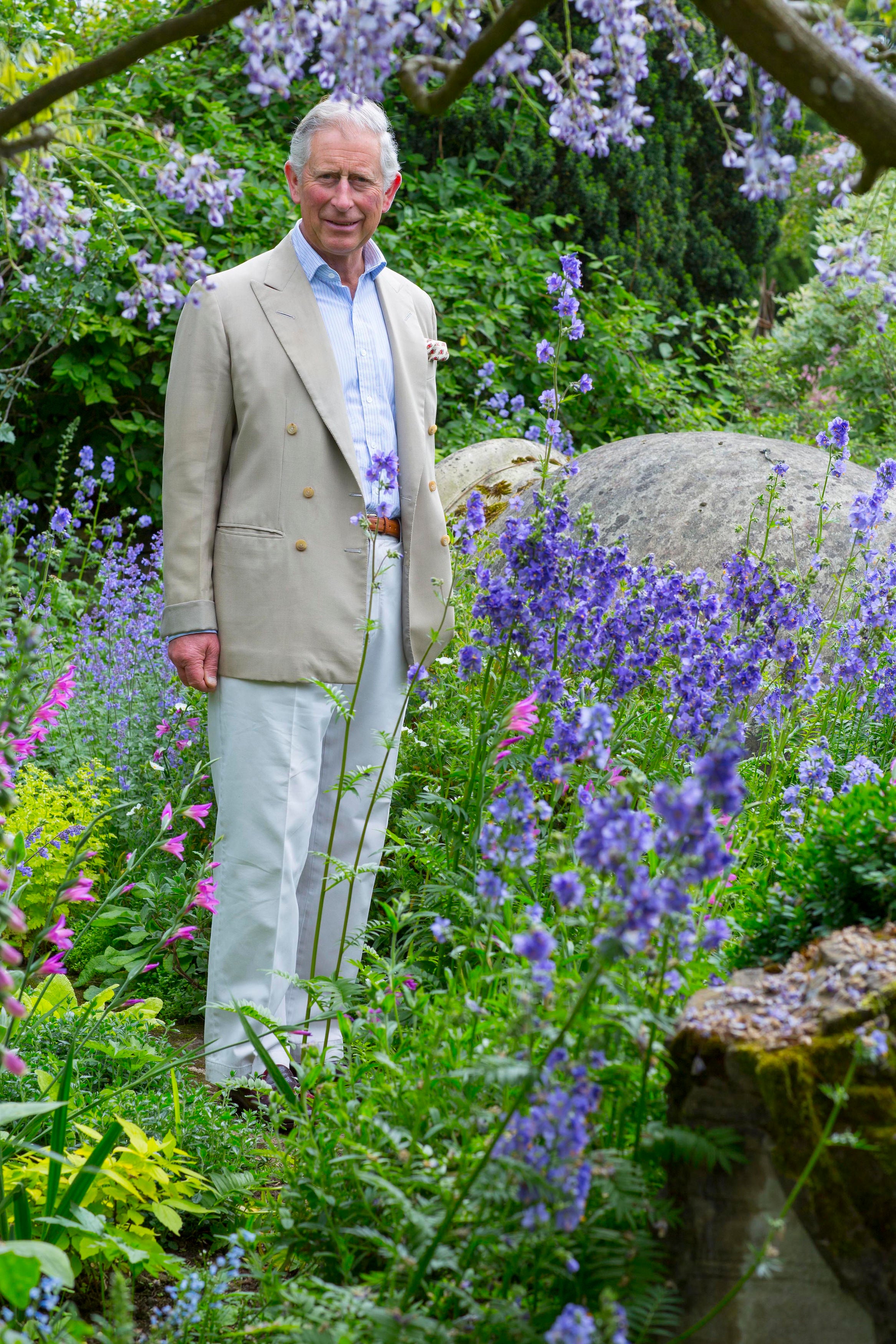 Charles among the blooms at Highgrove (Marianne Majerus/Highgrove Enterprises/PA)