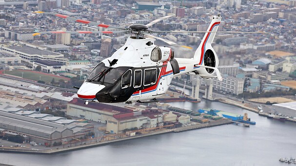 Hiroshima Fire Services first firefighting H160