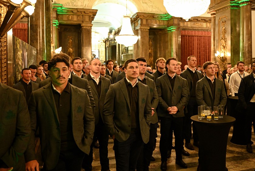 The Kangaroos at a reception at the Australian High Commission in London.