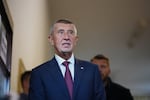 Chairman of opposition "ANO" (YES) movement Andrej Babiš arrives to cast his ballot at a polling station in Ostrava, Czech Republic, on Friday. The populist billionaire won a parliamentary election on Saturday.