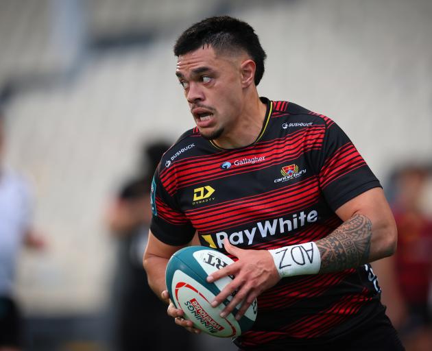 Ngane Punivai scored Canterbury's opening try. Photo: Martin Hunter/action press