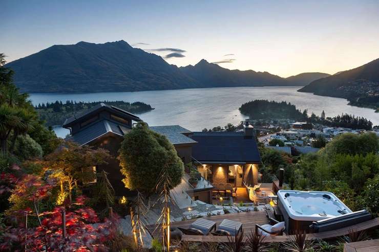 A trophy home on Beacon Point Road, in Wanaka, was snapped up in April this year for <img4 million. Photo / Supplied