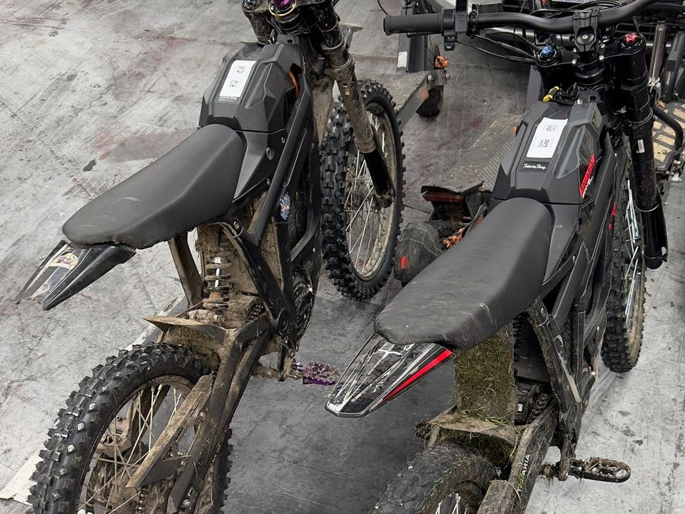 Photo of the scramblers seized