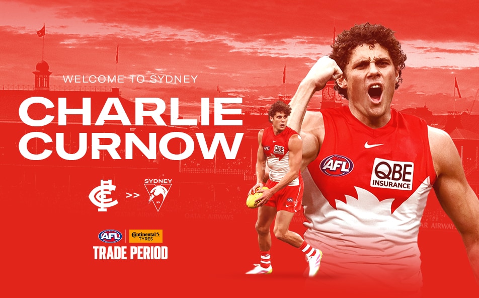 Sydney Swans welcome star forward Charlie Curnow