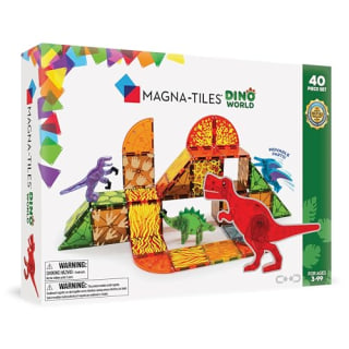 Magna-Tiles Dino World 40-Piece Magnetic Construction Set