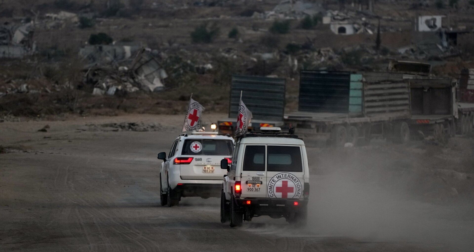 Hamas hands over apparent remains of two deceased hostages to Israel