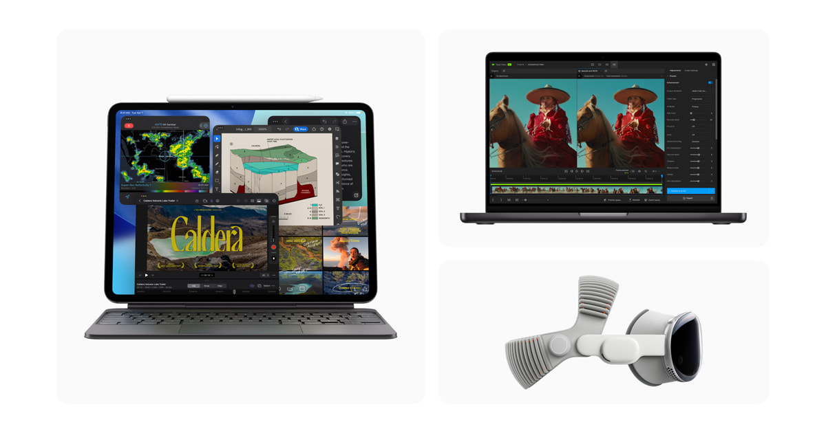 New iPad Pro, 14-inch MacBook Pro, and Apple Vision Pro now available
