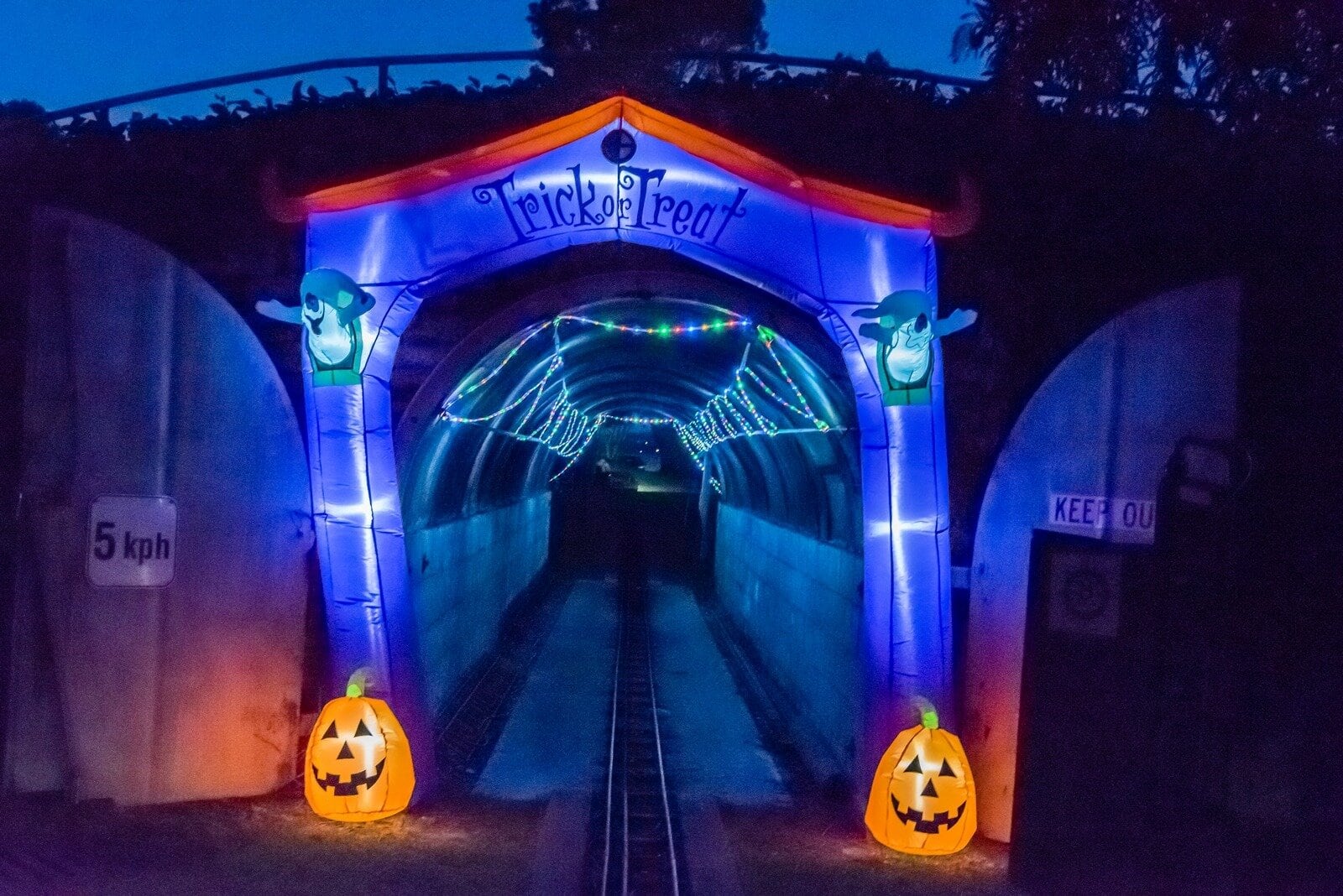  Spooky, in the dark in the park, fun is being served up again by TMMEC at Memorial Park Railway this Halloween on October 31. Photo / Peter Davies