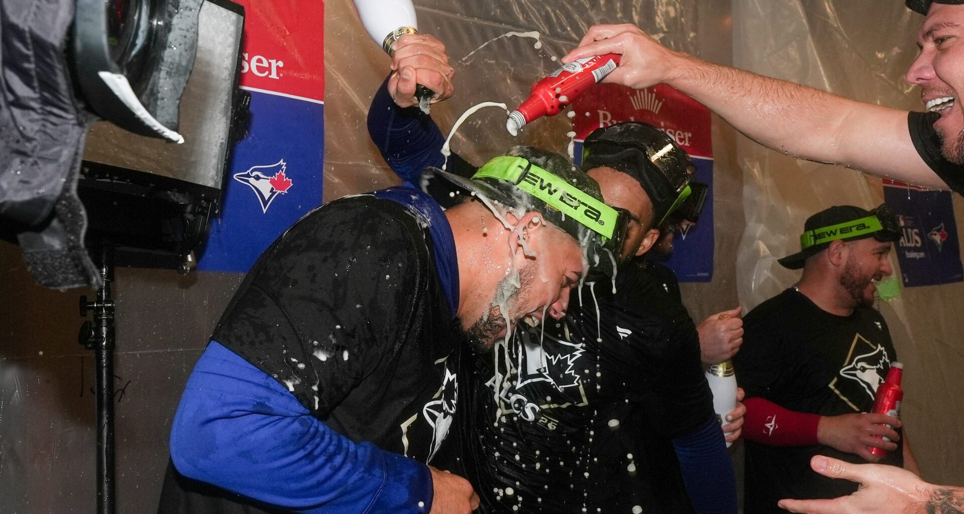 Blue Jays celebrate ALDS win