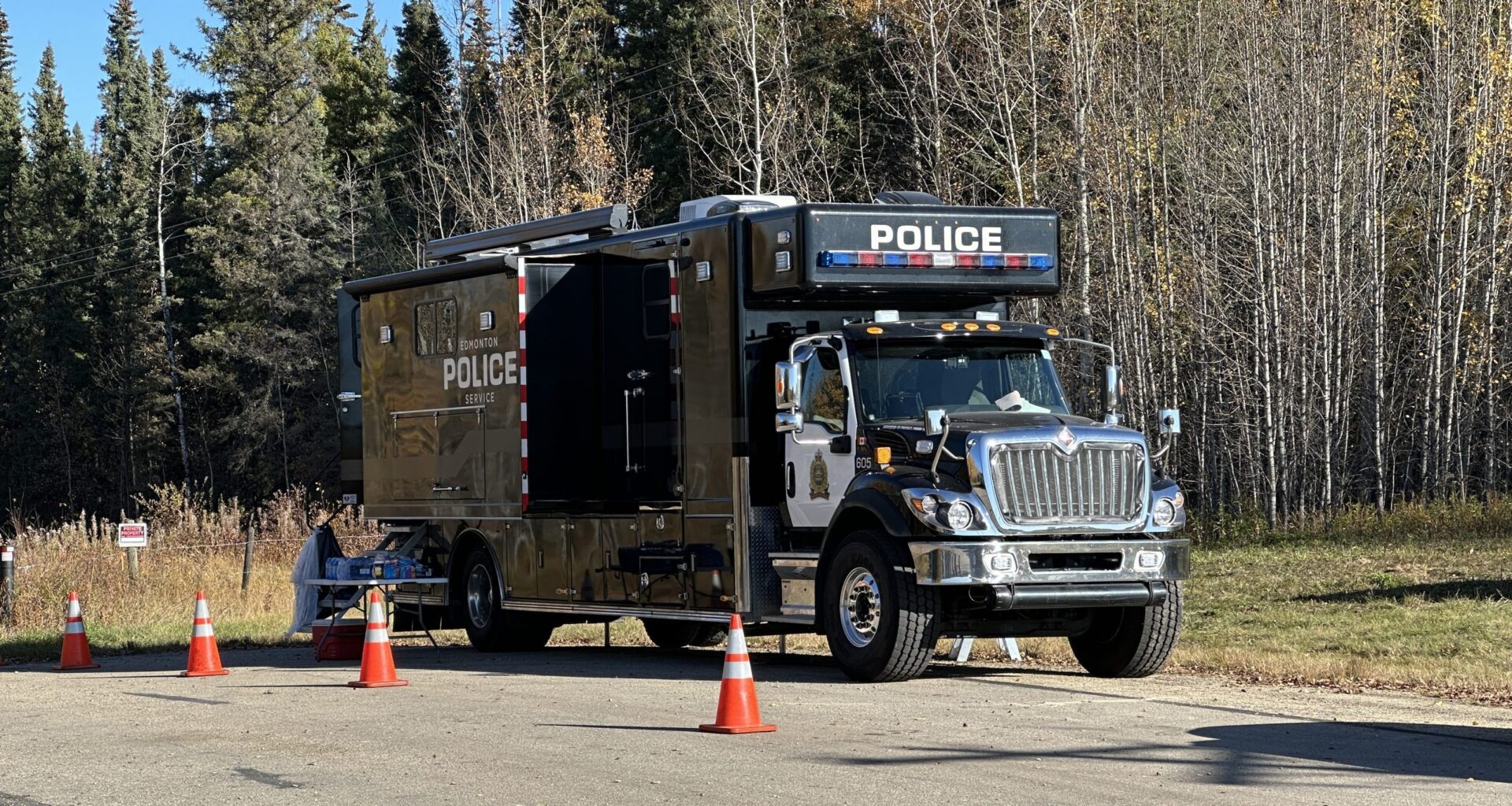 New information leads police to wooded area 160km west of Edmonton