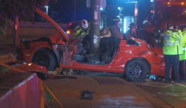 Woman killed in Eglinton Avenue crash, police investigating