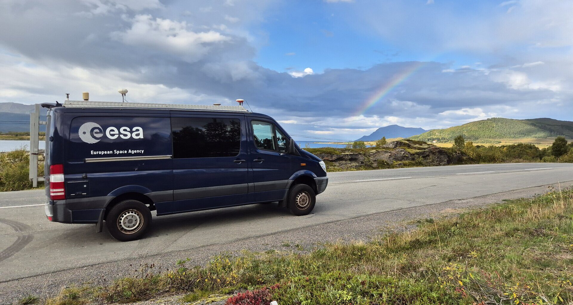 ESA testbed van in Norway