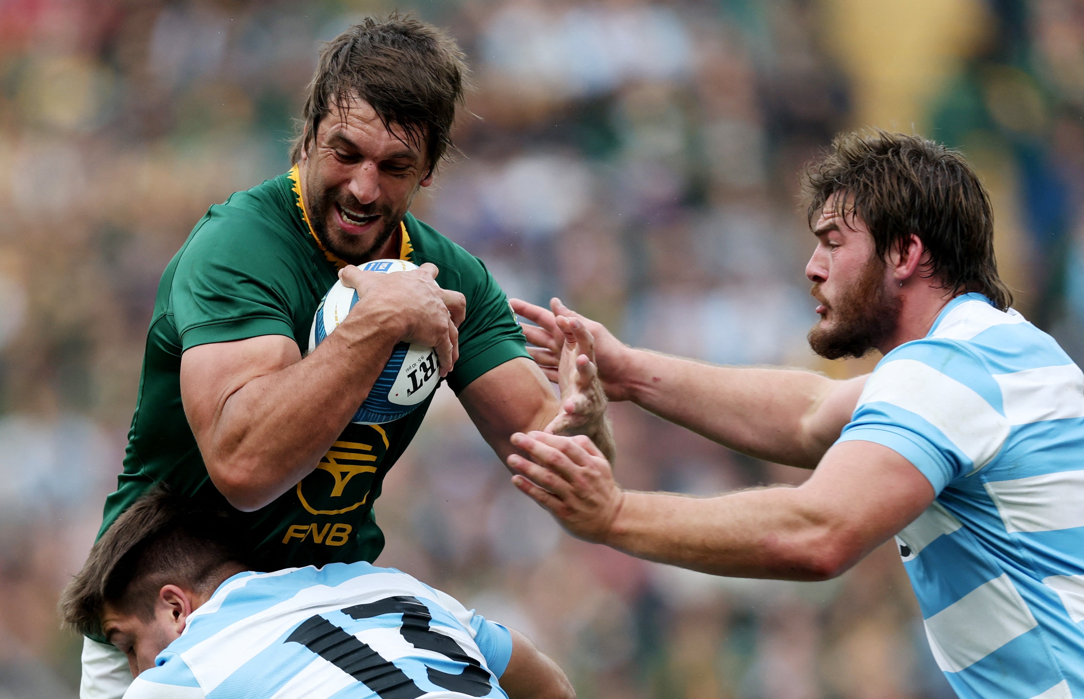 Argentina rocked South Africa with their physicality