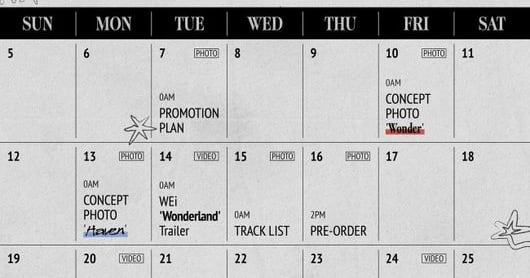 WEi Unveils 'Wonderland' Promotion Plan, Begins Comeback Countdown - 조선일보