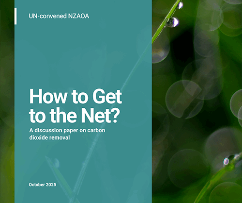 How to Get to the Net? A discussion paper on carbon dioxide removal – United Nations Environment – Finance Initiative