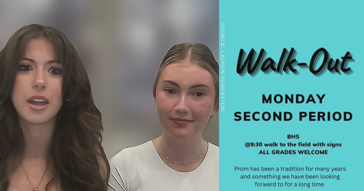 Students rally against schools' decision to axe event