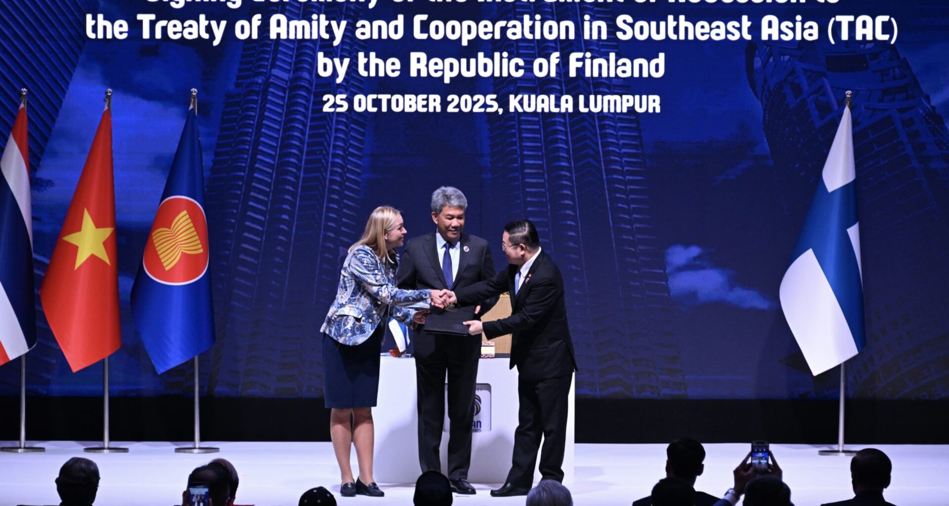 Secretary-General of ASEAN Attends the Signing Ceremony of the Instrument of Accession to the TAC by Finland