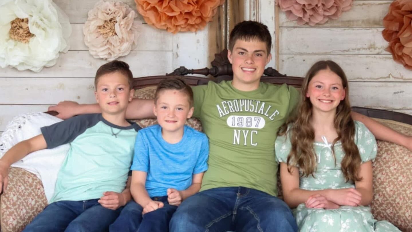 Jasper and his younger siblings. (Amber Rosen)...